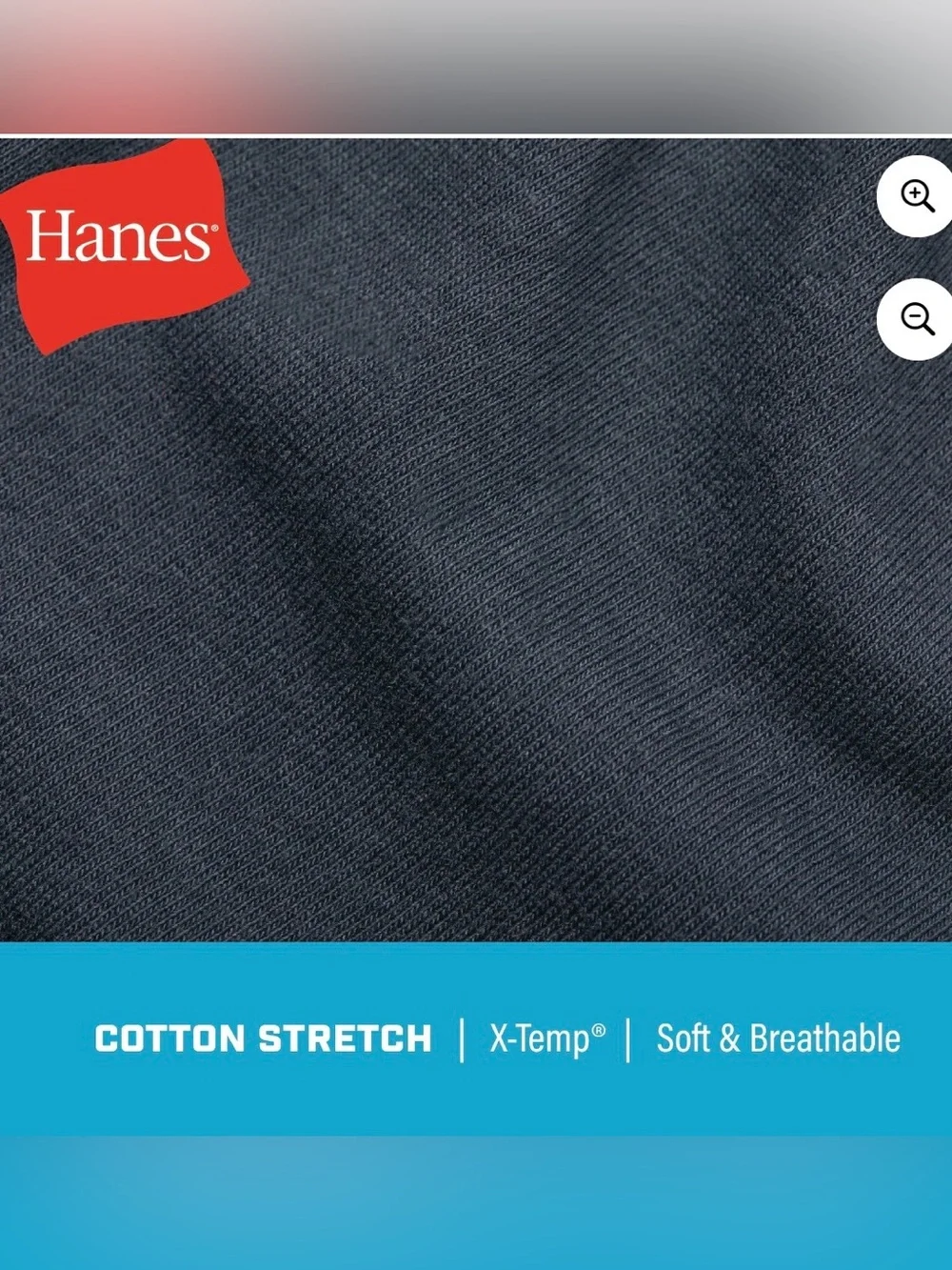 Hanes 3-Pack Boxer Briefs in Black, Gray &  Blue Size S